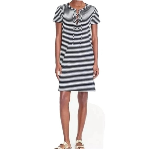 J. Crew Dresses & Skirts - J. Crew Navy and White Striped Dress